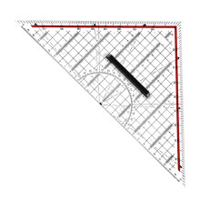 Multifunction Triangular Ruler Scribing Triangle Rulers Tools 45/90 de