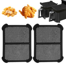 Pack of 2 Stainless Steel Silicone Splash Guards for Ninja Foodi AF400EU AF451EU DZ401