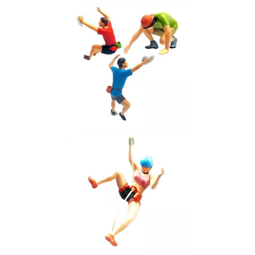 1/64 Resin Climbing Figures Miniature Desktop Ornament 1
