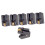 Black Fixed 6 String Headless Guitar Bridge Tailpiece Roller Saddle 1