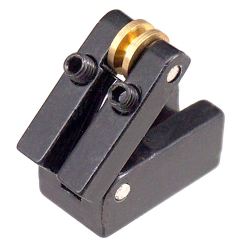 Black Fixed 6 String Headless Guitar Bridge Tailpiece Roller Saddle 2