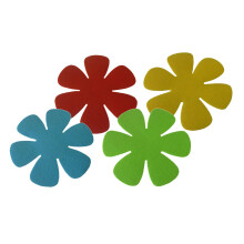 4pcs Non-woven Petal Pan Pad Kitchen Pot Holder Bowl Placement Coaster
