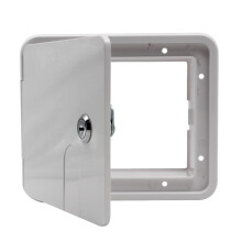 Electric Power Cord Cable Hatch Square Cover Compartment for Lock Keys