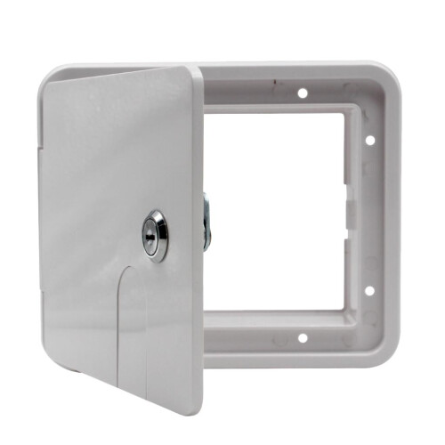 Electric Power Cord Cable Hatch Square Cover Compartment for Lock Keys