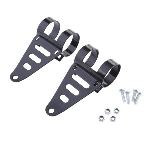 41-43mm Motorcycle Universal Headlight Fork Mount Bracket HeadLamp Hol 2