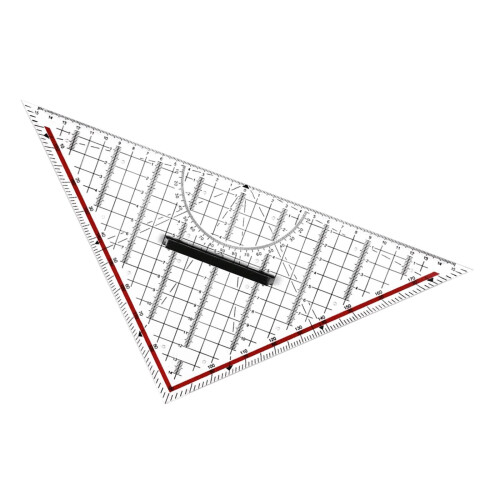 Multifunction Triangular Ruler Scribing Triangle Rulers Tools 45/90 de 1