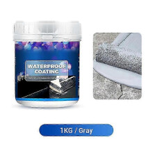 (1000g, Grey) Waterproof Multi-Purpose Polyurethane Coating Roof Leak Repair Exterior Wall Leak Sealing Asphalt Coating Eco-friendly Material