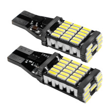 Lâmpada LED de ré com iluminação de 360 graus, longa vida útil, driver IC de corrente constante integrado, 4 lâmpadas LED T15SMD para seta,