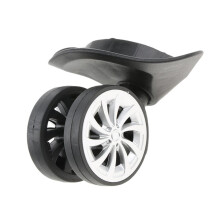 1 Pair Luggage Suitcase Mute Swivel Wheels Replacement Trolleys Caster