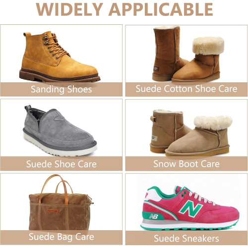 Σετ βουρτσών καθαρισμού Nubuck με γόμα, κιτ καθαρισμού παπουτσιών από σουέτ και Nubuck 2