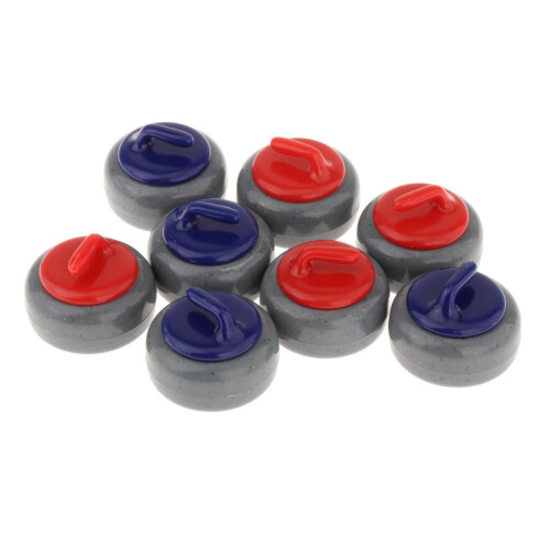 8Pcs Tabletop Curling Game Pucks Traveling Party Shuffleboard Rollers