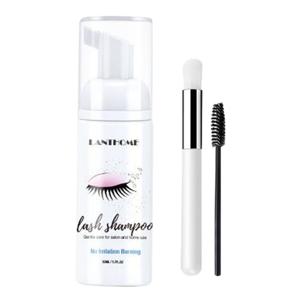 Eyelash Extension Shampoo 50ml Lash Foam Foaming Cleanser for Salon Ho