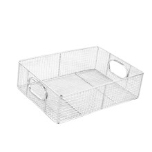 Stainless Steel Fry Basket Pan Bread Fry Baskets Serving Tray for Rest