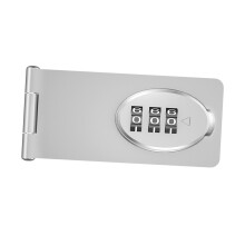 Cabinet Password Hasp Lock Slide Latch Keyless Lock for Door Security