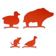 Carbon Steel Target 4Pcs Animal Silhouette Target for Yard