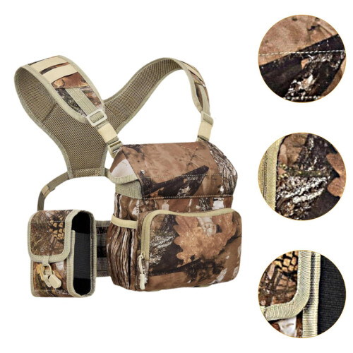Binocular Harness Chest Pack Large Nylon for Birdwatching Backpacking 2