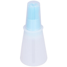 Multifunctional Kitchen Tool Oil Bottle With Silicone Brush, Quality Flexible Material Silicone Soft Brush For Baking And Bbq, Perfect For Family Gath