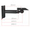 Speaker Wall Mount Bracket Sturdy 180 Adjustable Swivel Tilt for Bar, 2