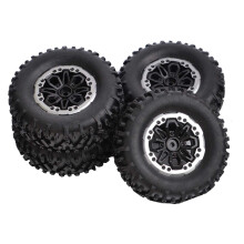 4Pcs RC Tire Wheels for 1/16 1/12 Scale Wear Resistant Tyres Set for B