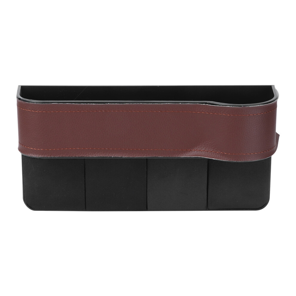 Car Accessory Organizer 4 Front Seat, Mobile Phones Storage W/ Beverages Cup Holder, Durable Abs Plastic Build, Multi Compartment Gap Filler 4 Keys 9139052830929