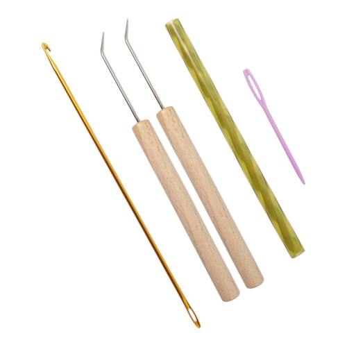 5 Pieces Round Knitting Loom Hook Set Circular Knitting Loom Set for D