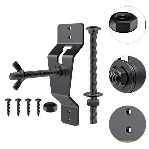 Generic Spare Tire Holder Mount Black Wall Mount for Van Garages Semis 2
