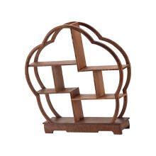 Wooden Display Shelf Showcase Teapot Display Stand for Table Counterto