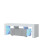 TV Unit 130cm Floe - White & Grey Gloss Doors and LED Lights 5
