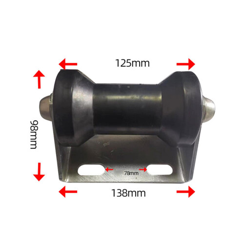Bow Anchor Roller Bracket Rubber Roller Heavy Duty for Speedboat Marin 1