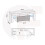 TV Unit 130cm Floe - White & Grey Gloss Doors and LED Lights 6