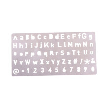 Metal Stencil Sturdy Compact Drawing Template for Engraving Planning D