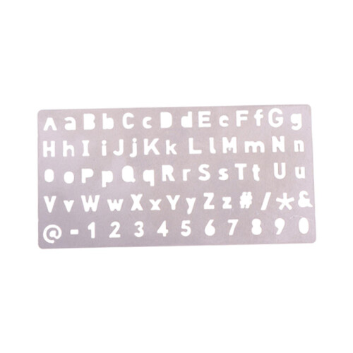 Metal Stencil Sturdy Compact Drawing Template for Engraving Planning D