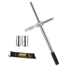 Extended Lug Wrench Telescopic Wheel Brace Lug Nut Wrench for Truck Va