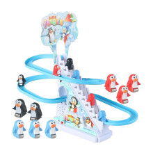 Penguins Slide Stairs Indoor Toy Penguin Stair Climbing Toy for Presch