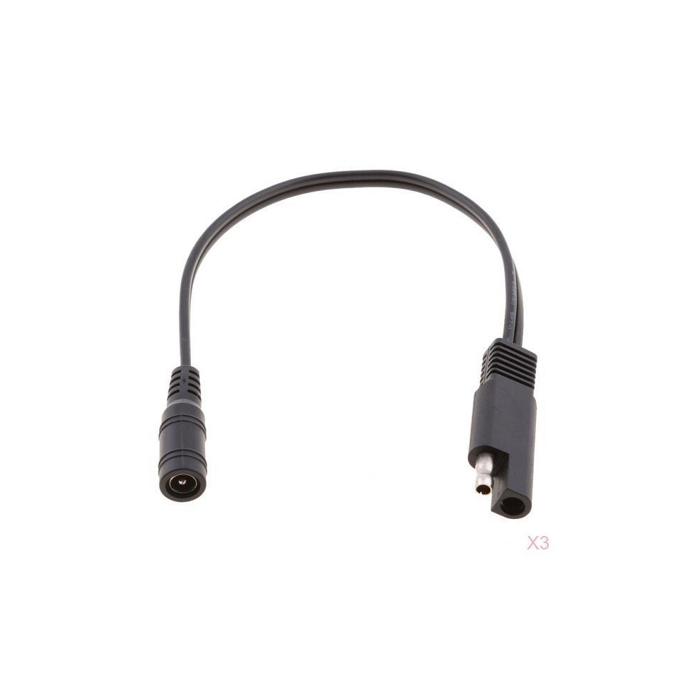 10" Sae Connection To Dc Coax Female Jack Motorcycle Heat Clothing Ada Black 736232669370
