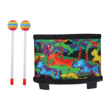 Floor Tom Drum Montessori 9.92inch Wood Bongo Drum for Holiday Toy Bab
