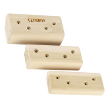 3x Wooden Rock Climbing Holds Pull Up Fingerboard with Screws Climbing