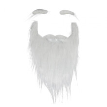Santa Beard Novelty Long White Gnome Beard for Boy Girls Adults Teens