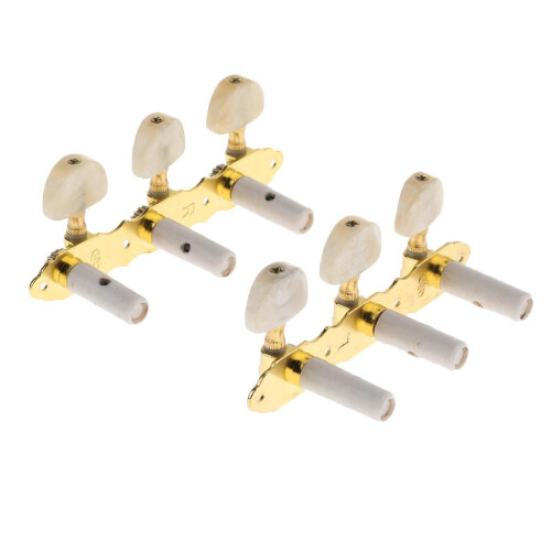 2 Pcs Classical Guitar Tuning Pegs Tuners Machine Heads for 6 String G 2