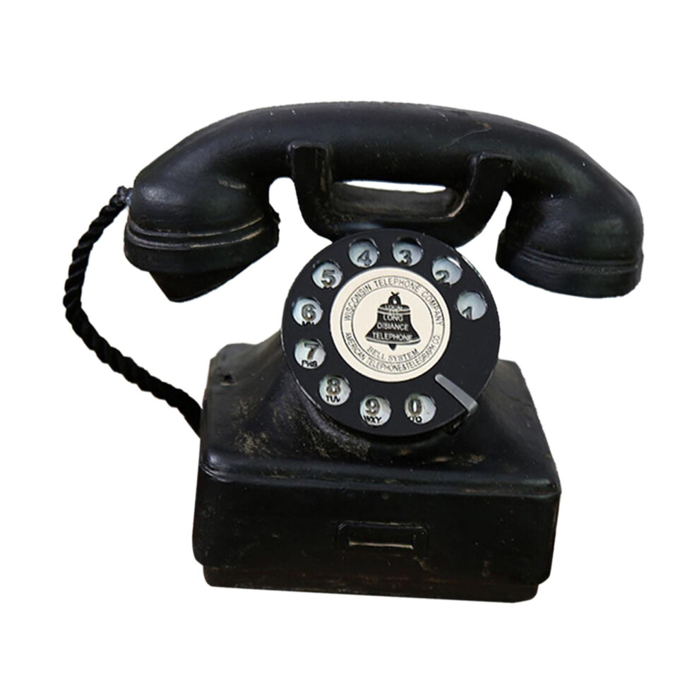 Corded Phone Antique Old Fashion Landline Telephone Model For Desk Bar 500414859121
