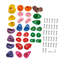 32x Rock Climbing Holds Coloured for Children Tree House Playground Pl