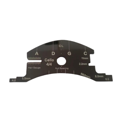 4/4 Cello Bridge Repair Template Replacement Maintenance Stencil Finge