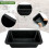 Rubber feed Pan Rectangle Resistant Horse Feeder for Goats Cats Multip 3