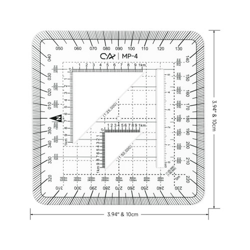 Protractor Ruler Geographic Coordinate Ruler for Measuring Traveling W 1