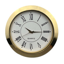 Mini Clock Insert Gold Clock for Self Installation DIY Clock Built in