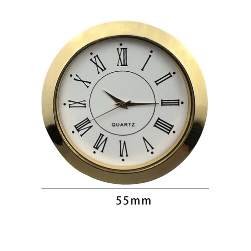 Mini Clock Insert Gold Clock for Self Installation DIY Clock Built in 1