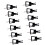 12Pcs Model Trains HO Scale Coupler Hooks Replace Train Accessories fo 1