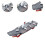 Aircraft Carrier Toy Pull Back Funny Spray Water Function for Kids Boy 3