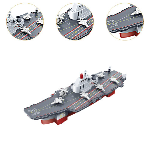 Aircraft Carrier Toy Pull Back Funny Spray Water Function for Kids Boy 2