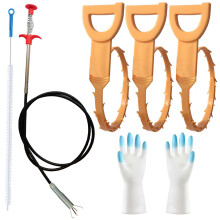 Stainless Steel Cleaner Kit, Easy Operate Hair Snake Tool, Environmental Economy Drain Remover For Wide Application, (Bendable & Reusable)